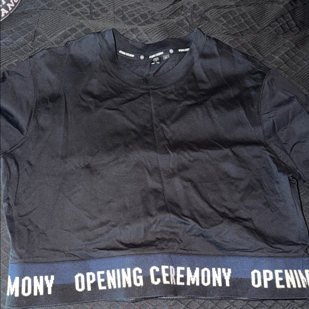 Opening Ceremony Black Crop Top